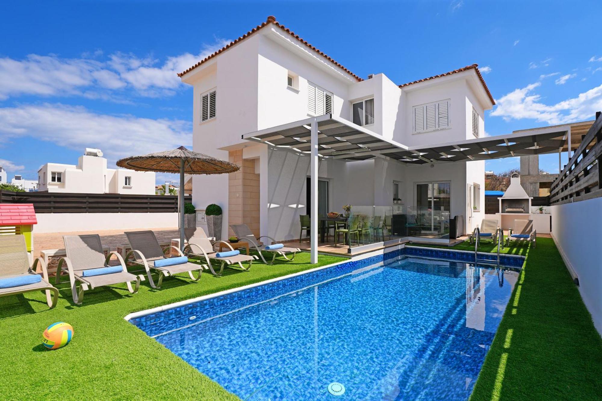 Villa White Star - 100M From Serena Beach Protaras Ngoại thất bức ảnh